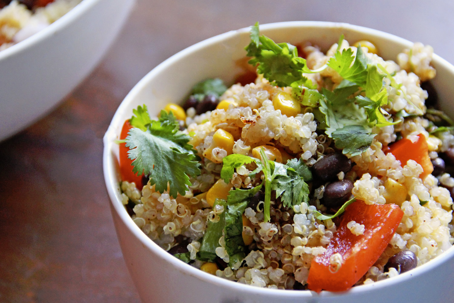 ensalada ligera con quinoa
