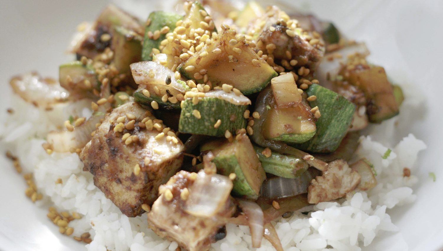 receta sana de tofu y verduras