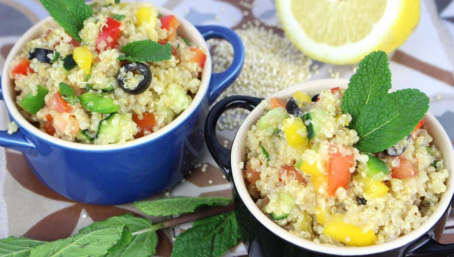Tabule de quinoa y aguacate