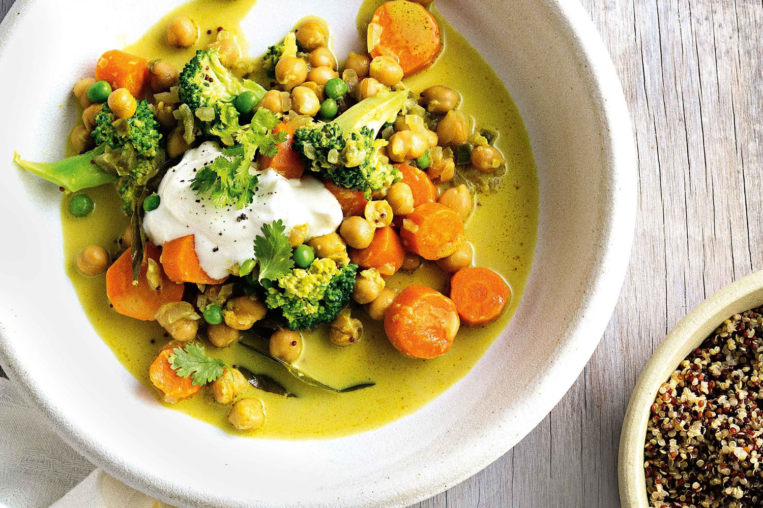 Curry de verduras y garbanzos