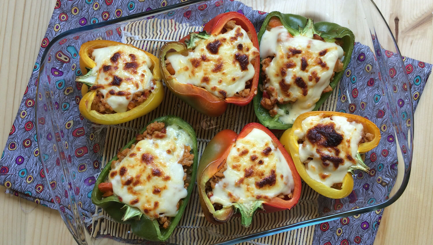 Pimientos rellenos cuscús