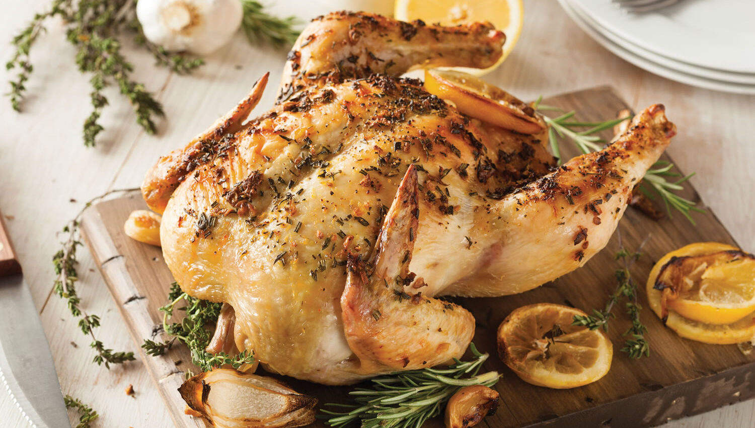 Pollo a la naranja al horno