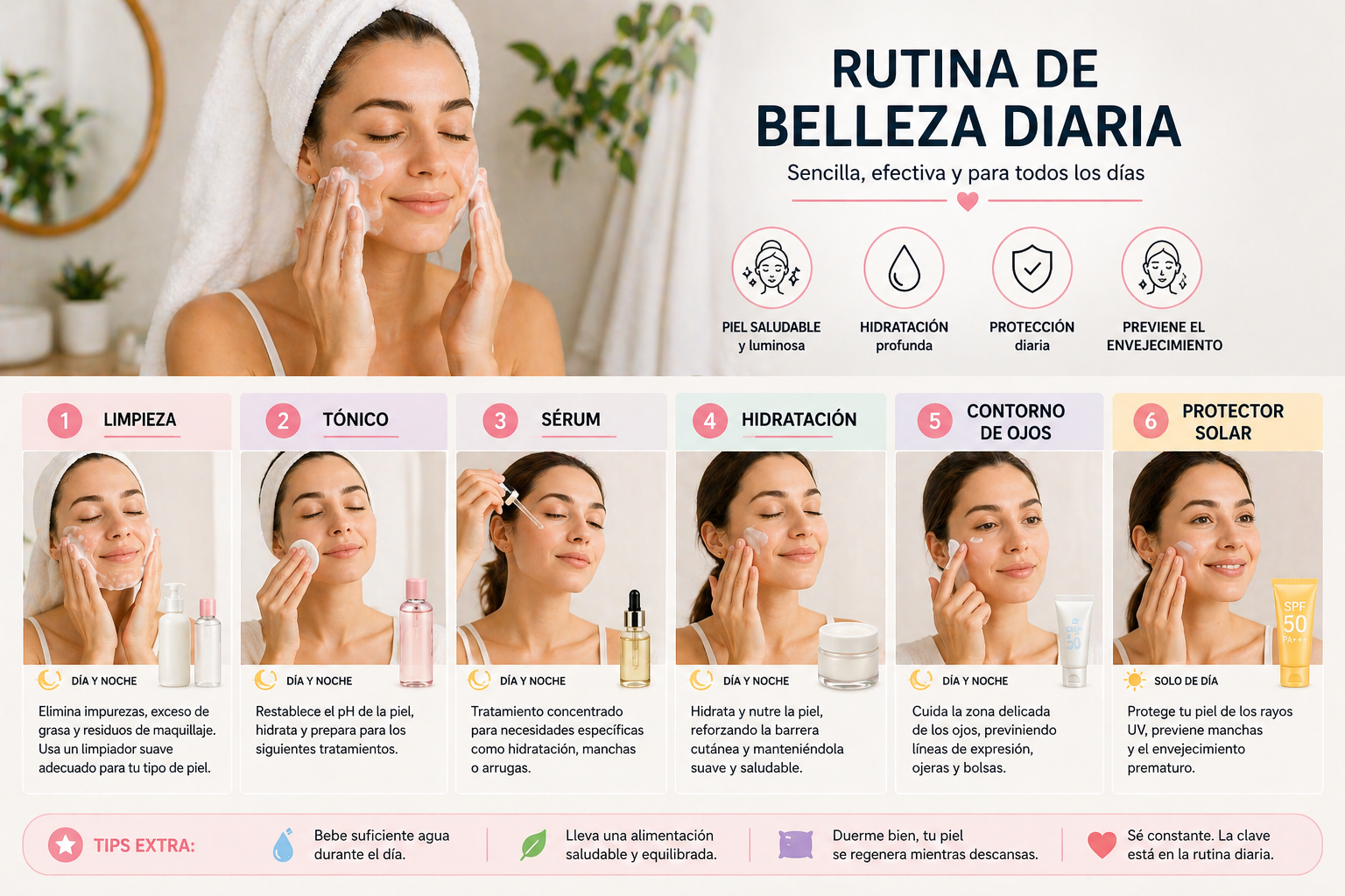 La mejor rutina de belleza diaria